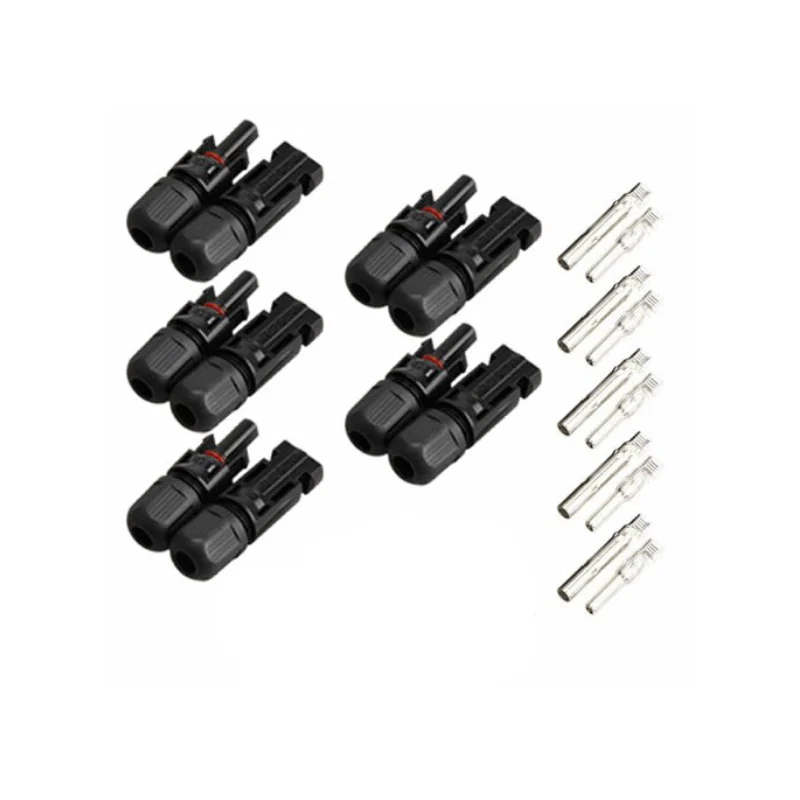 Pack 5 Machos/Hembras Conector MC4 1 A 1 4- 6mm2